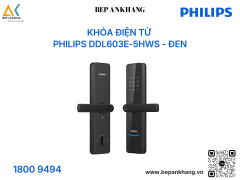 Khóa điện tử Philips DDL603E-5HWS - Đen